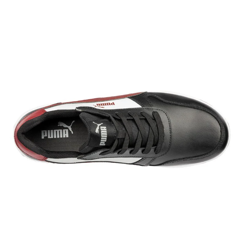 Basket de Sécurité Mixte Frontcourt Basse Noir Blanc Rouge S3 - PUMA - Image 5