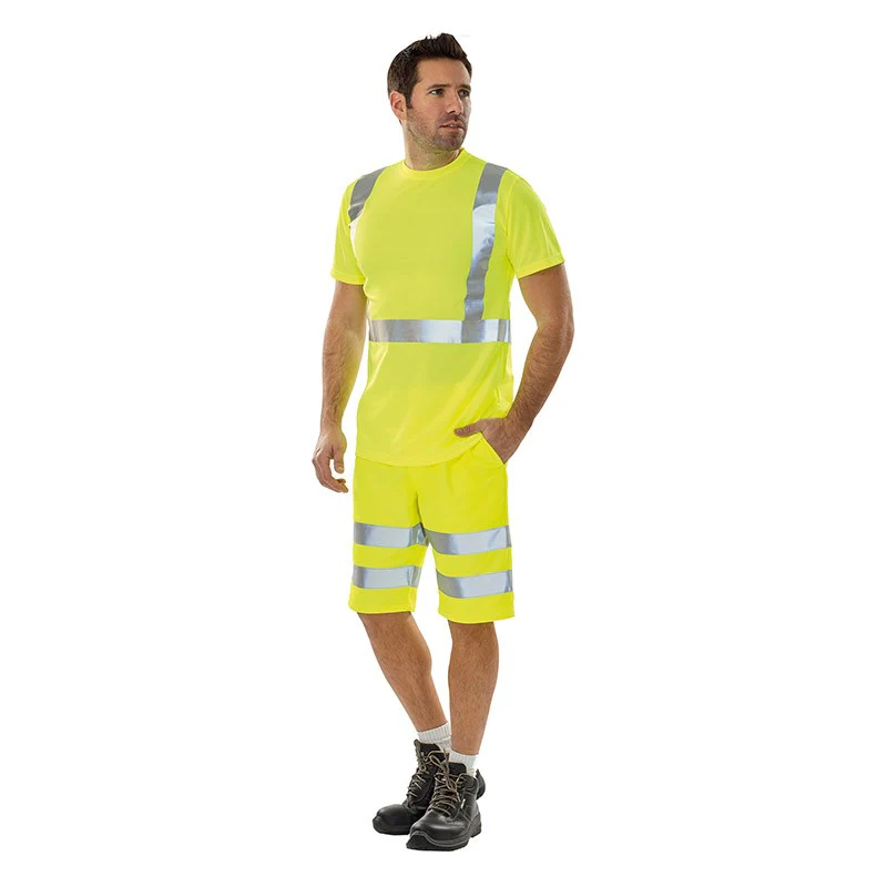 Short de Travail Homme Hivi Fluo Jaune - ADOLPHE LAFONT - Image 2