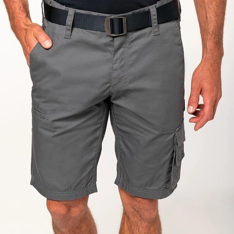 Bermuda de Travail Homme Multipoches Bleu Foncé - TOPTEX - Image 5