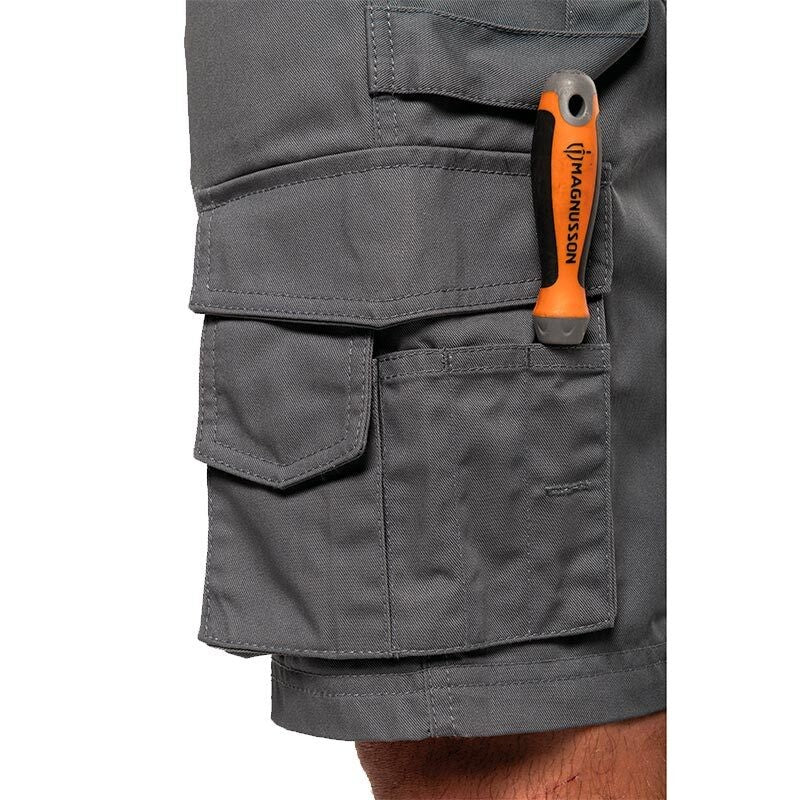Bermuda de Travail Homme Multipoches Gris - TOPTEX - Image 6