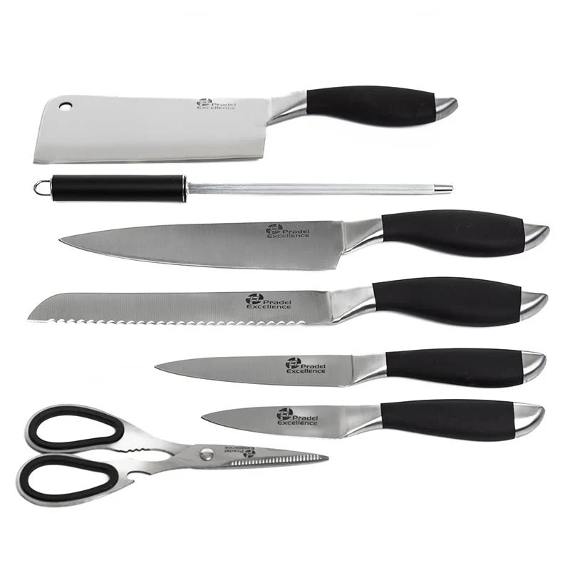 Bloc de 7 Accessoires avec 5 Couteaux 1 Fusil et 1 Ciseau - PRADEL - Image 3