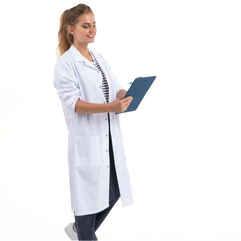 Blouse Blanche Médicale Longue Lavable à 75° - MANELLI - Image 3