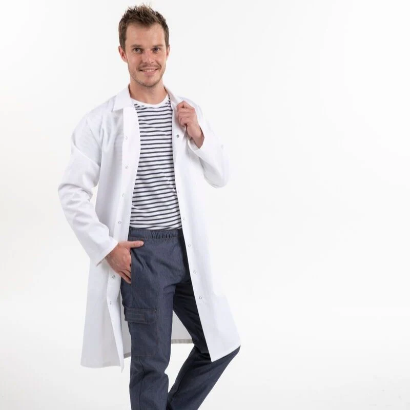 Blouse Blanche Médicale Longue Lavable à 75° - MANELLI - Image 6