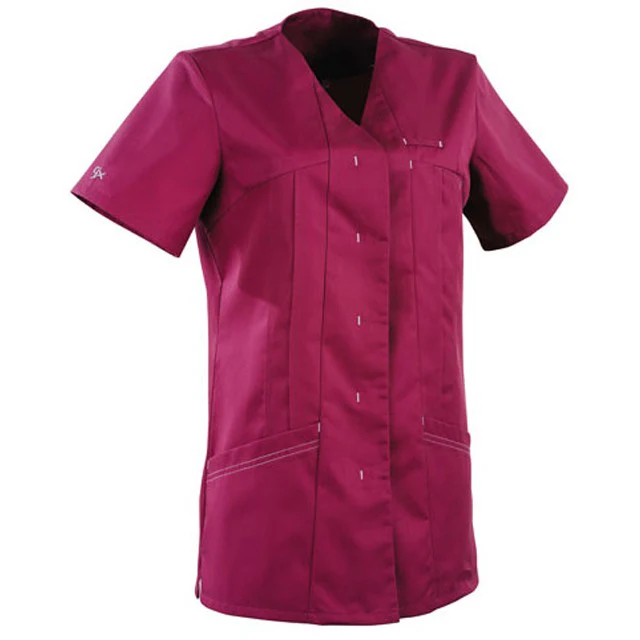 Blouse Médicale Femme Rose Manches Courtes Semi-Cintrée Modèle 2EMM - LAFONT SANTE