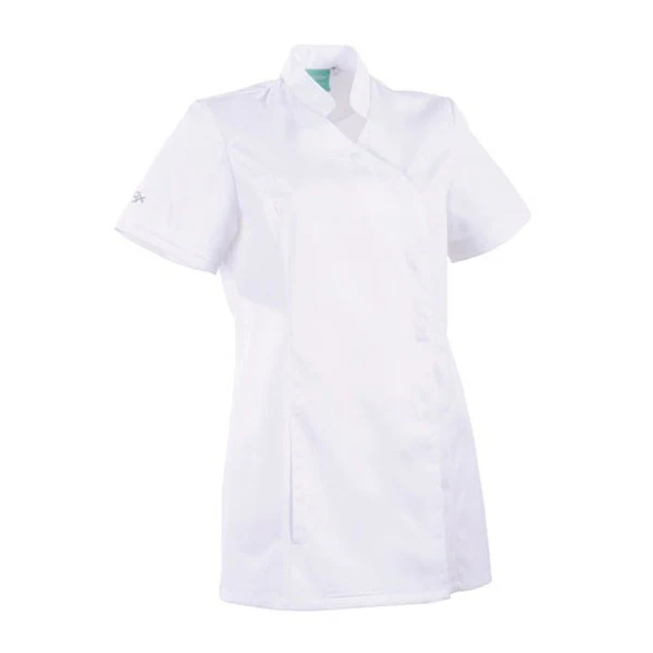 Blouse Médicale Femme Lin Cintrée Blanc - LAFONT SANTE