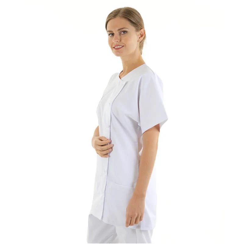 Blouse Esthéticienne Classique Blanc - MANELLI - Image 2