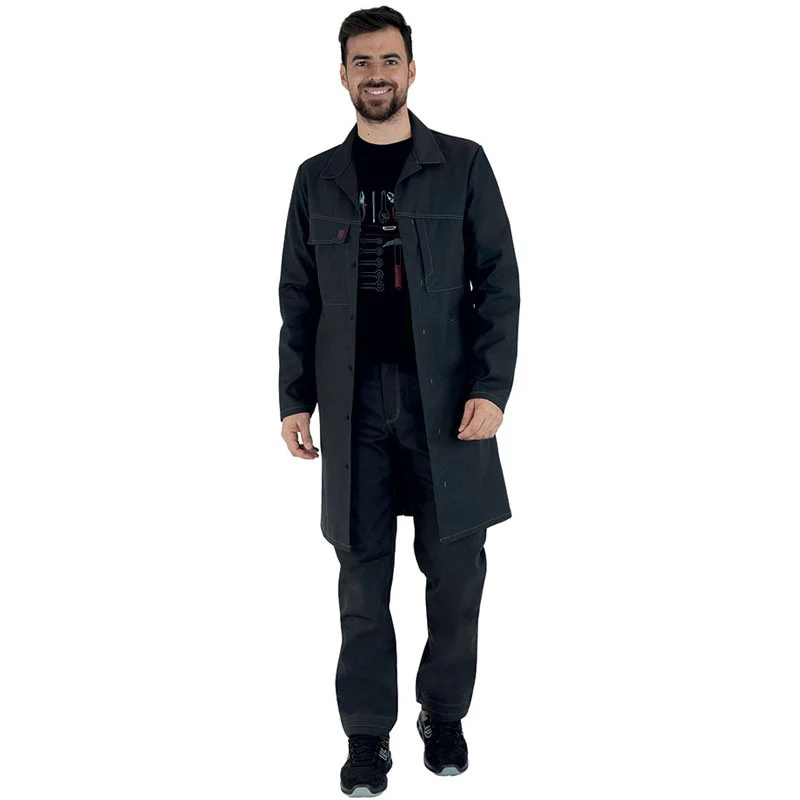 Blouse de Travail Gris Charcoal - ADOLPHE LAFONT - Image 2