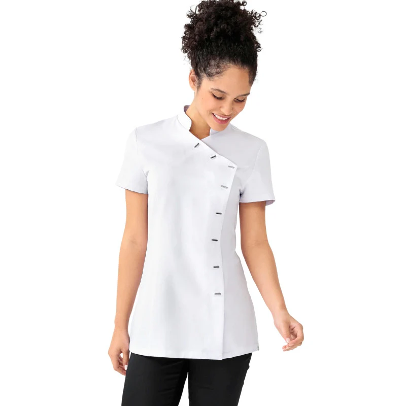 Blouse Médicale Femme Manches Courtes Blanche - CLINIC DRESS