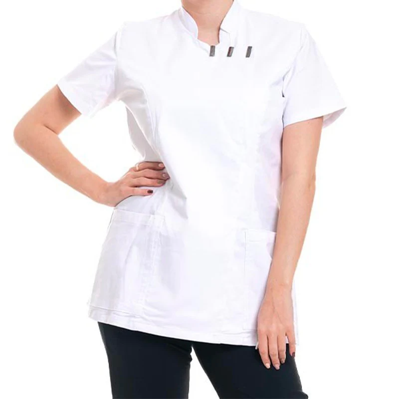 Blouse Esthéticienne Modèle EVA Noir - OURY - Image 6