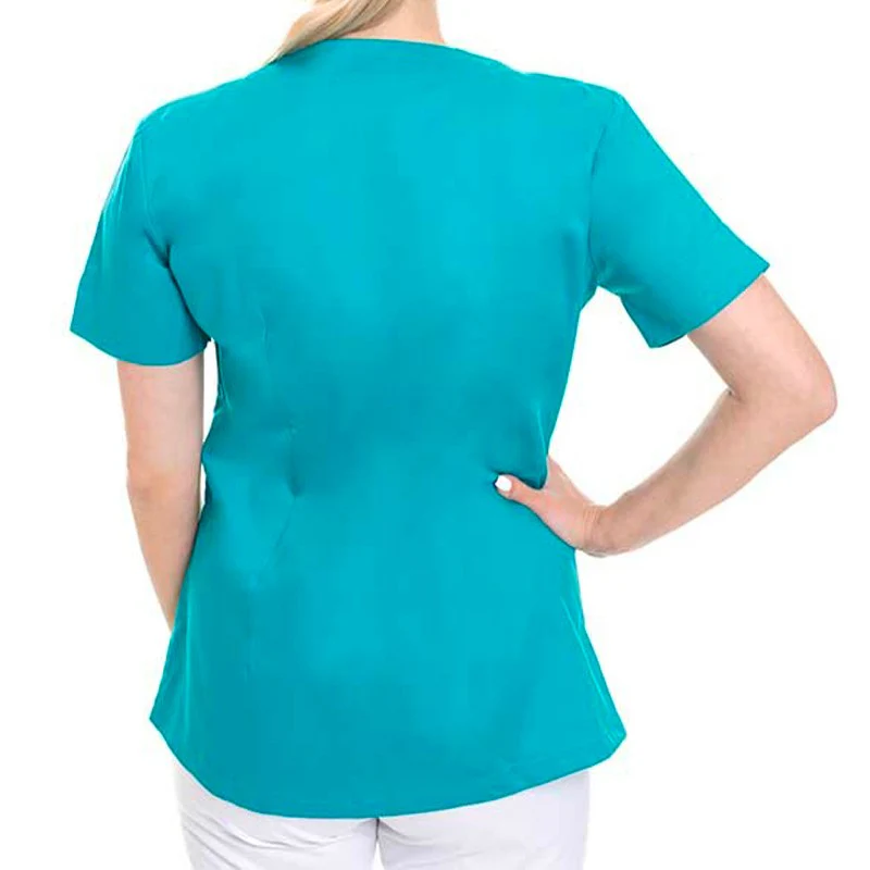 Blouse Esthéticienne Femme Vert Pétrole Modèle Ambre - OURY - Image 4