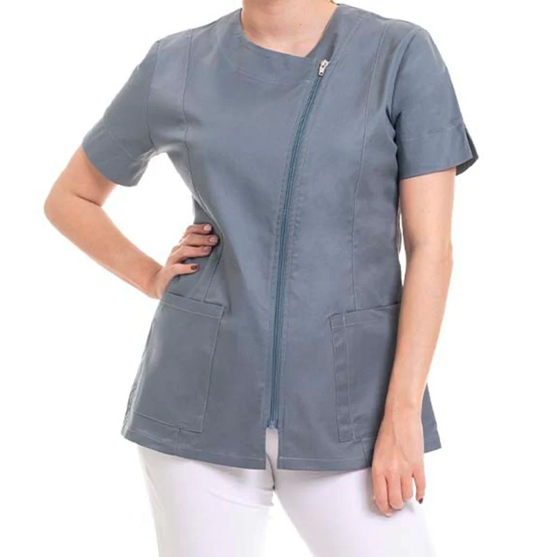 Blouse Esthéticienne Femme Vert Pétrole Modèle Ambre - OURY - Image 7