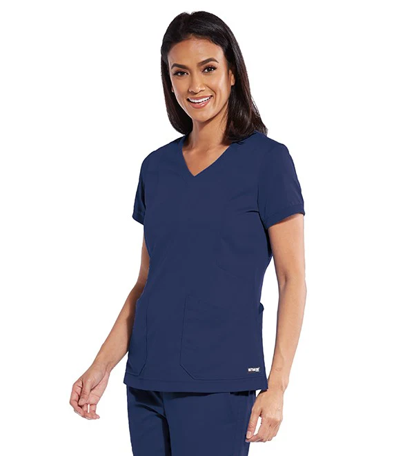 Tunique Médicale Femme Col V Indigo - GREY'S ANATOMY by BARCO