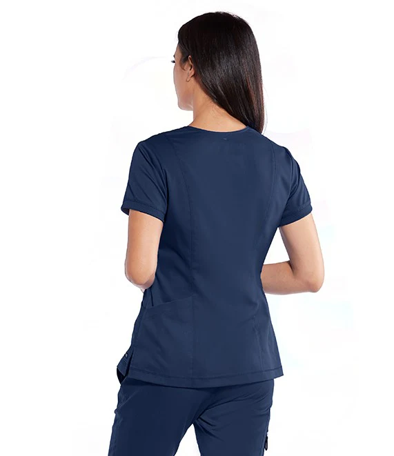 Tunique Médicale Femme Col V Indigo - GREY'S ANATOMY by BARCO - Image 2