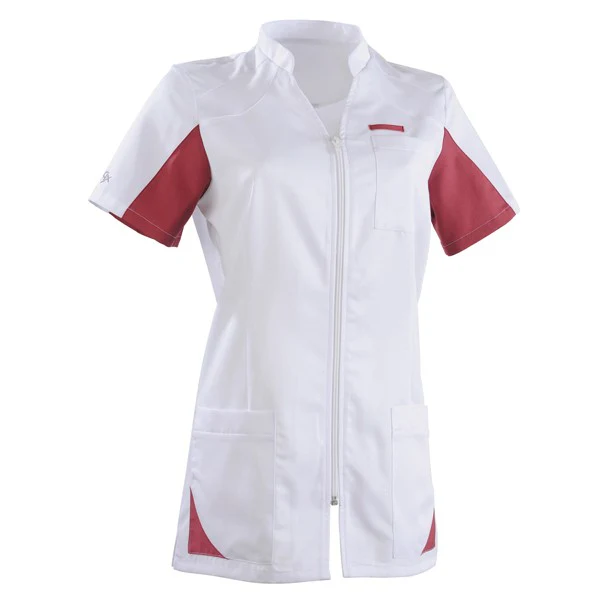 Blouse Médicale Femme Blanc et Rose - LAFONT SANTÉ