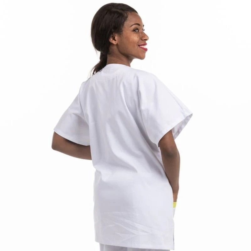 Blouse Médicale Femme Manches Courtes Asymétrique - MANELLI - Image 4