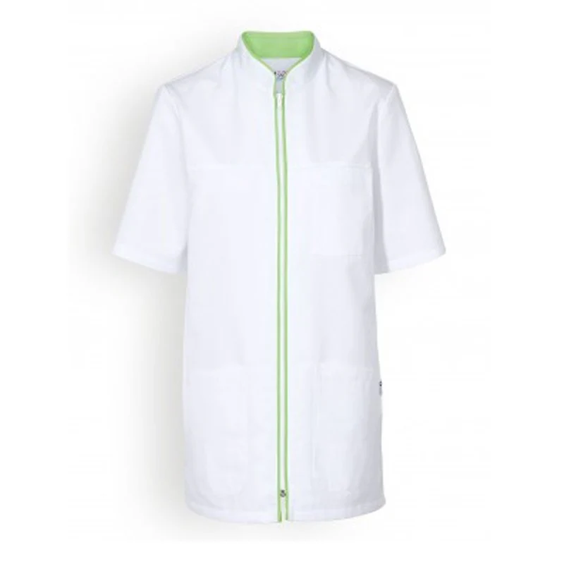 Blouse Médicale Unisexe Blanche à Liseré Coloré - CLINIC DRESS - Image 4
