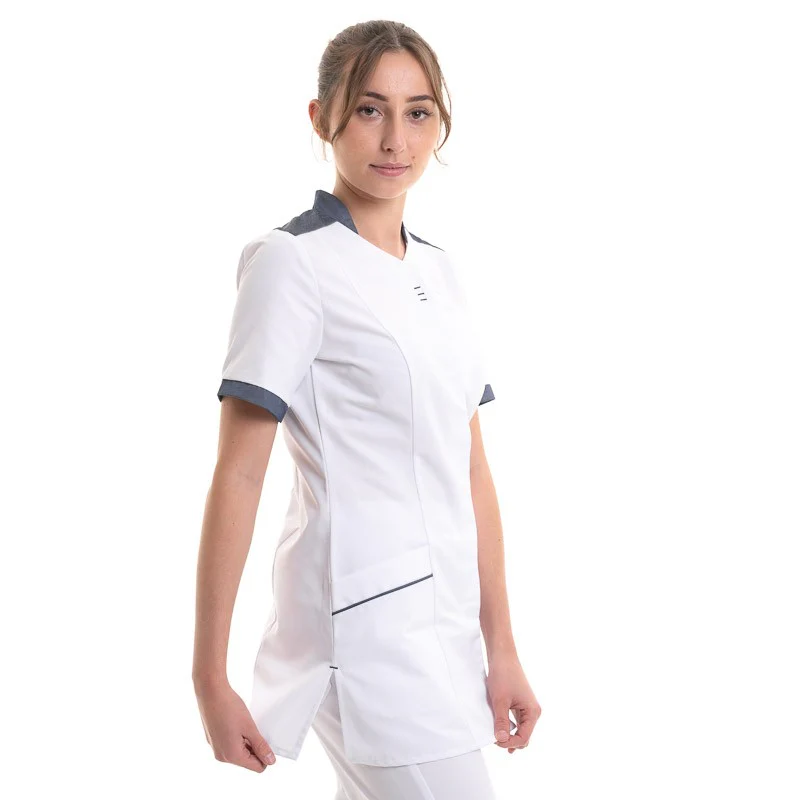 Blouse Médicale Blanche Maguy Lavable à 75° - ROBUR - Image 3