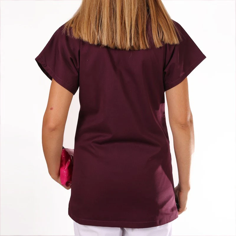 Blouse Esthéticienne Femme Prune Modèle Julie - MANELLI - Image 3