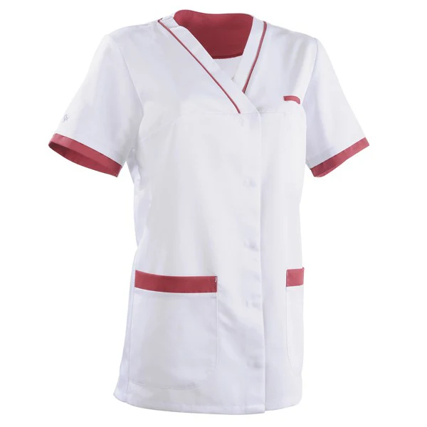 Blouse Médicale Femme Blanc et Rose - LAFONT SANTÉ