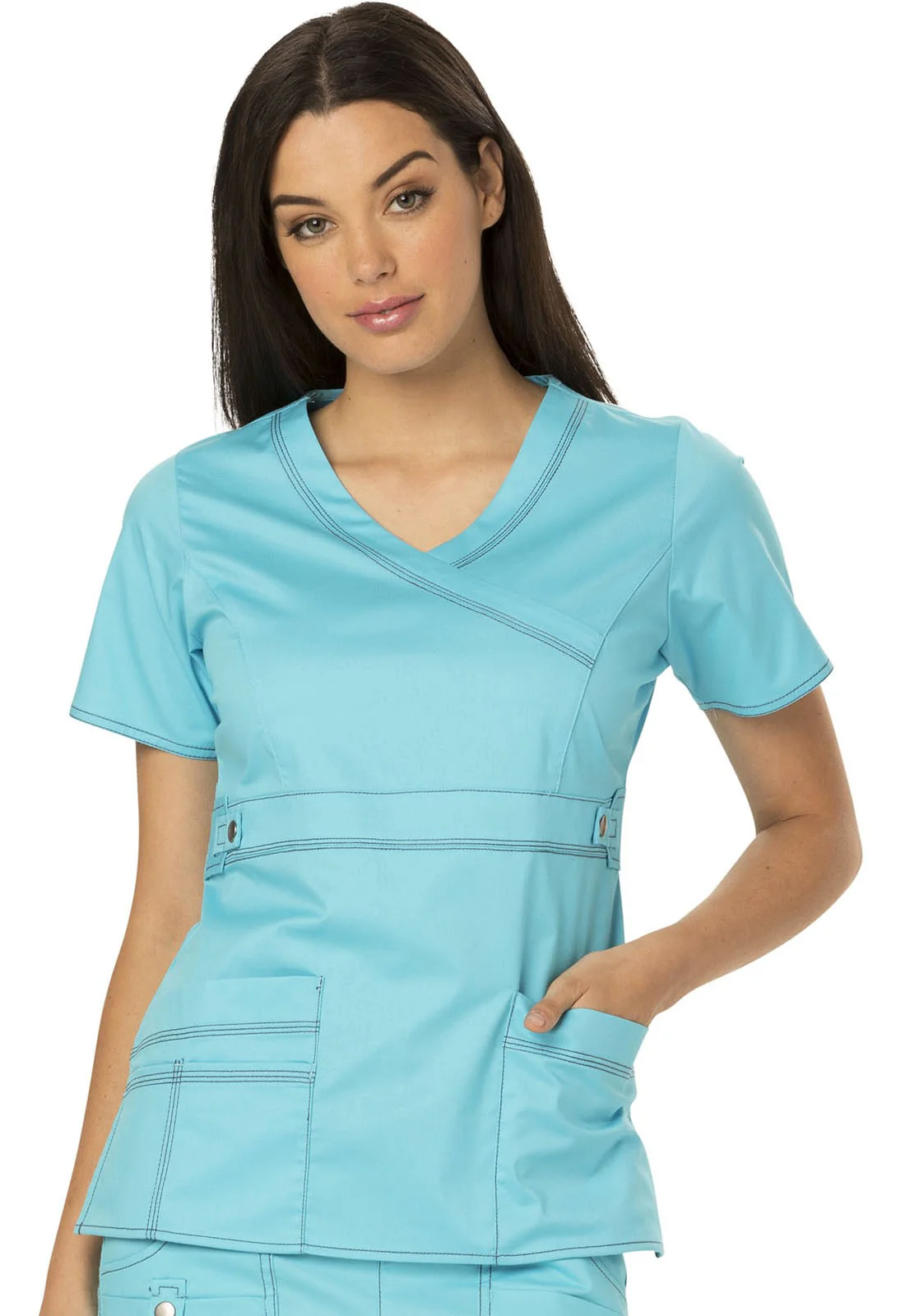 Blouse Médicale Femme Rouge Cintrée - DICKIES MEDICAL - Image 3