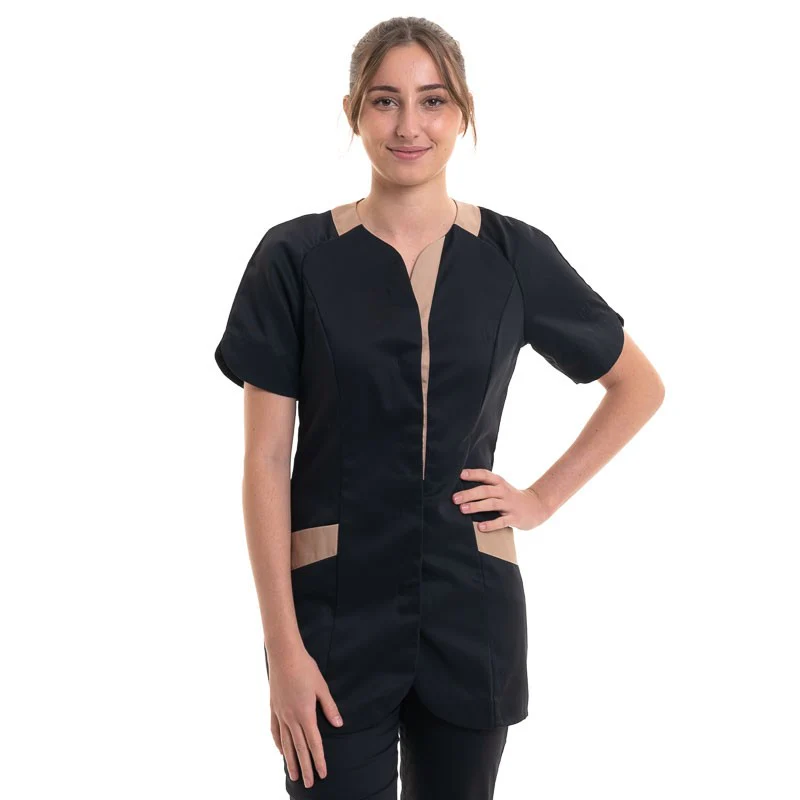 Blouse Médicale Femme Mélodie Noire - ROBUR