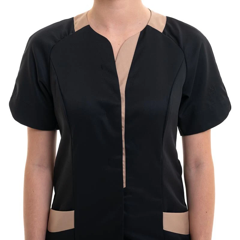 Blouse Médicale Femme Mélodie Noire - ROBUR - Image 5