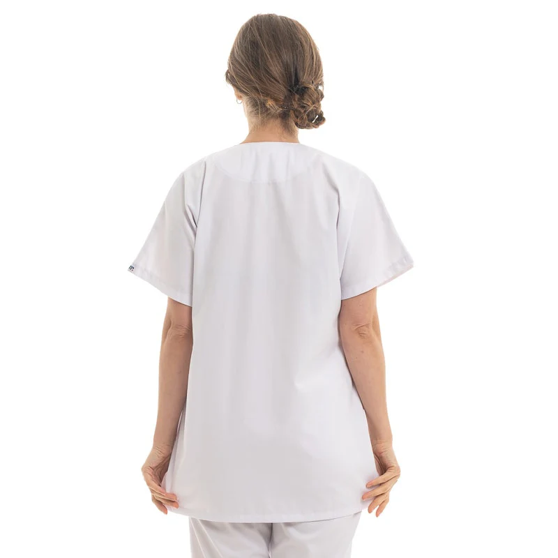 Blouse Médicale Femme Nicea Blanche Made in France - MANELLI - Image 3