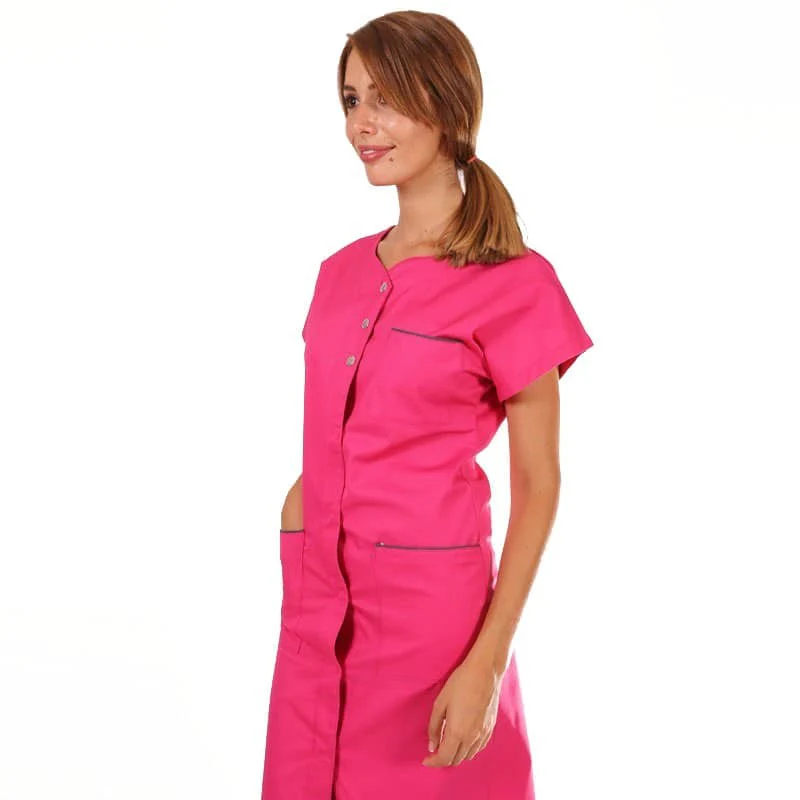 Blouse de Travail Femme Valia Rose Lavable à 60° - MANELLI - Image 2