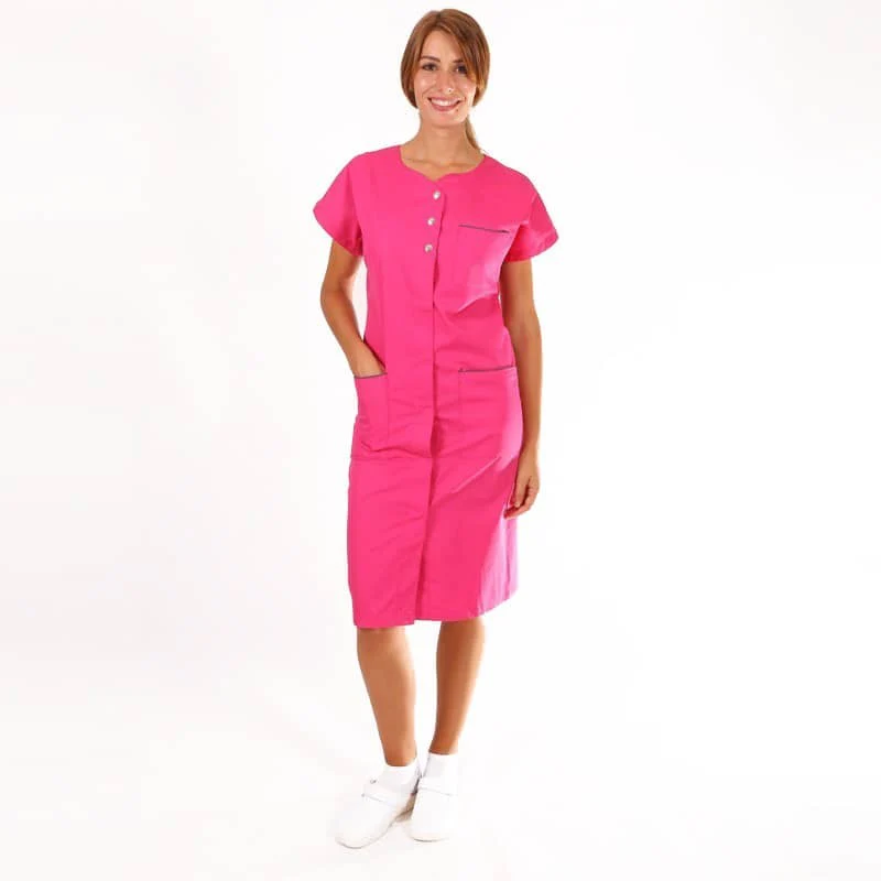 Blouse de Travail Femme Valia Rose Lavable à 60° - MANELLI - Image 5