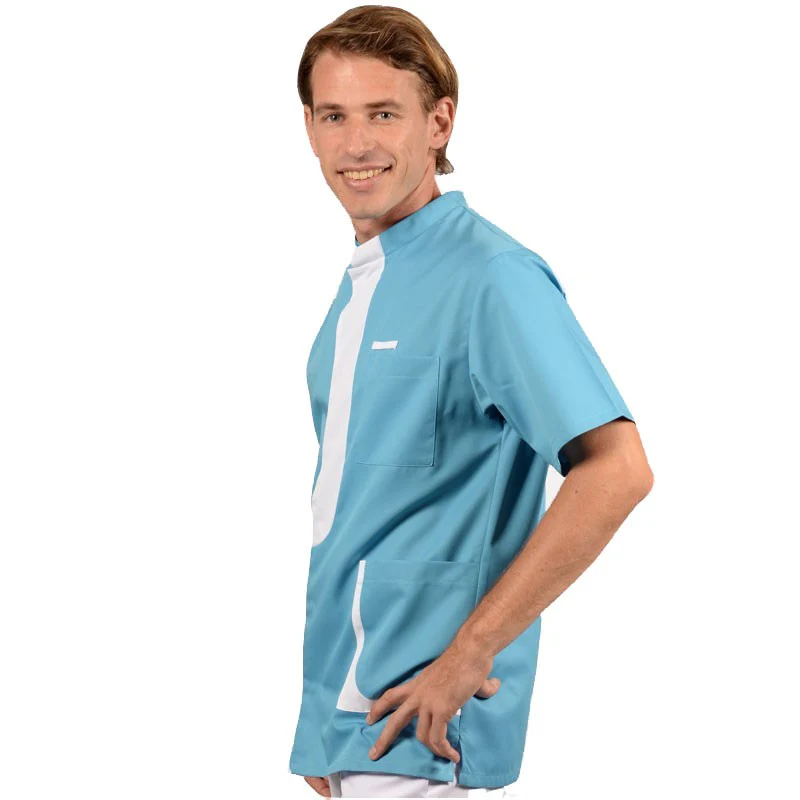 Blouse Médicale Homme Bleu Ciel - LAFONT SANTÉ - Image 3