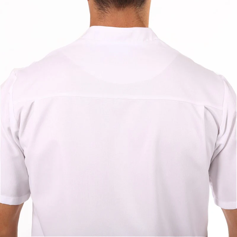 Blouse Médicale Homme Blanc et Bleu Marine - LAFONT SANTÉ - Image 4
