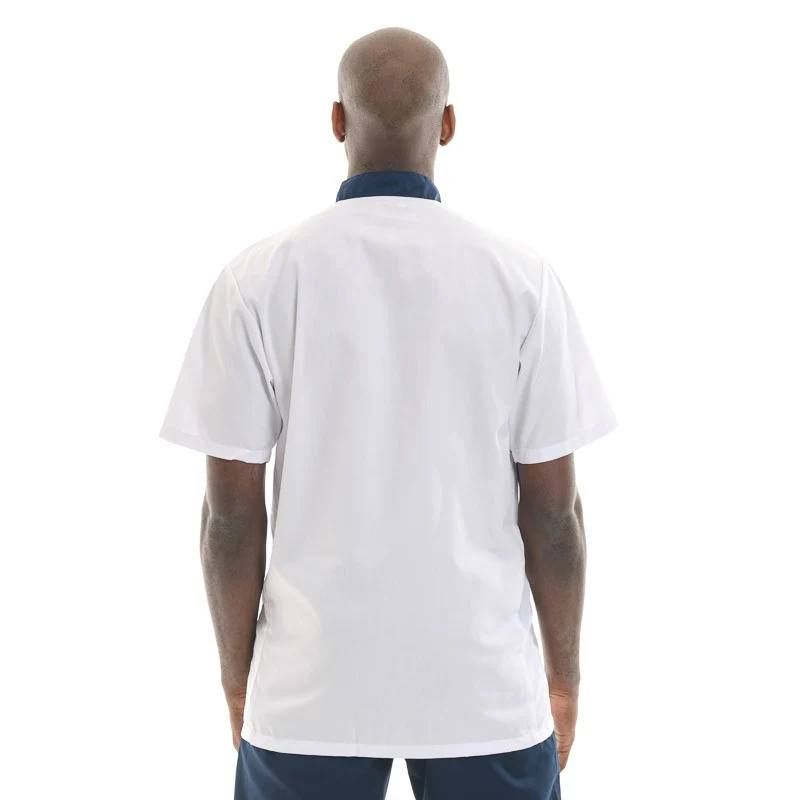 Blouse médicale Homme Bleu Marine Modèle Claudio Lavable à 60° - MANELLI - Image 3