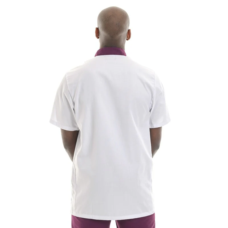 Blouse Médicale Homme Prune Modèle Claudio - MANELLI - Image 3