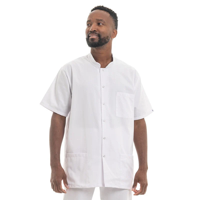 Blouse Médicale Homme Verdon Blanche Made in France - MANELLI - Image 8