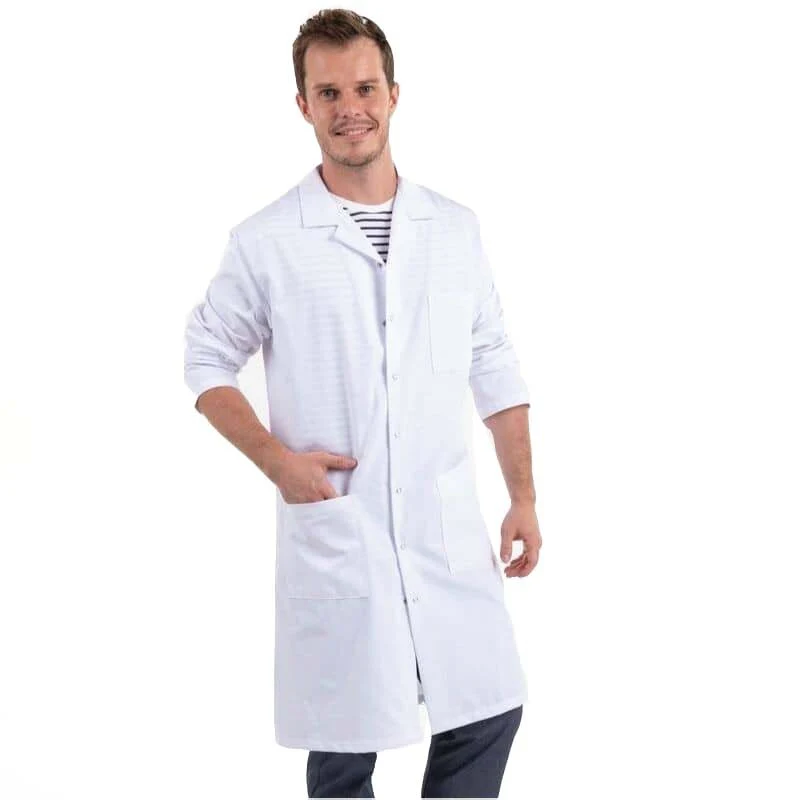 Blouse de Pharmacie Blanche Longue Lavable à 75° - MANELLI - Image 3