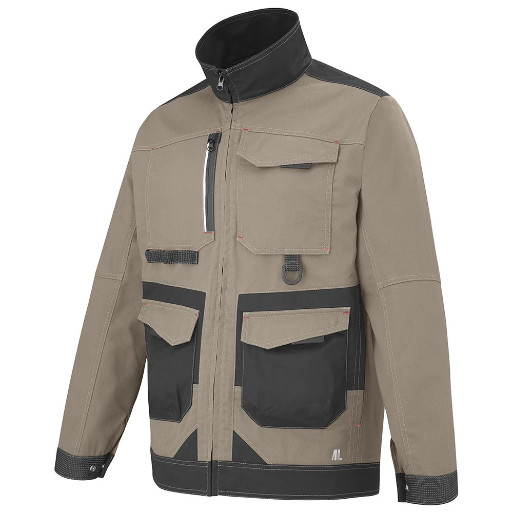 Blouson Homme Shear Beige / Gris Charcoal - ADOLPHE LAFONT - Image 2