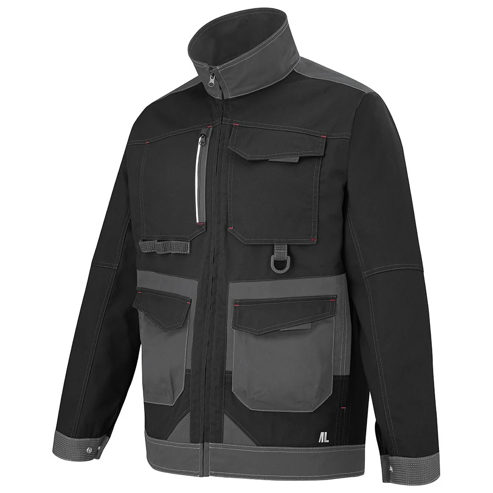 Blouson de Travail Homme Shear Noir et Gris Charcoal - ADOLPHE LAFONT - Image 2