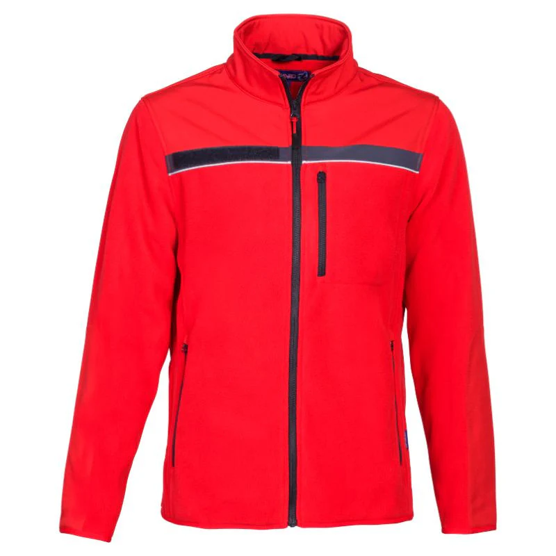 Blouson Polaire Sécurité Incendie Unisexe Rouge  – CITYGUARD - Image 3