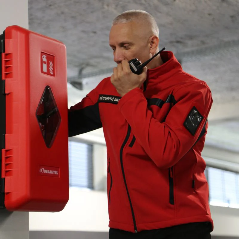 Blouson Softshell Sécurité Incendie Unisexe Micropolaire – CITYGUARD - Image 4