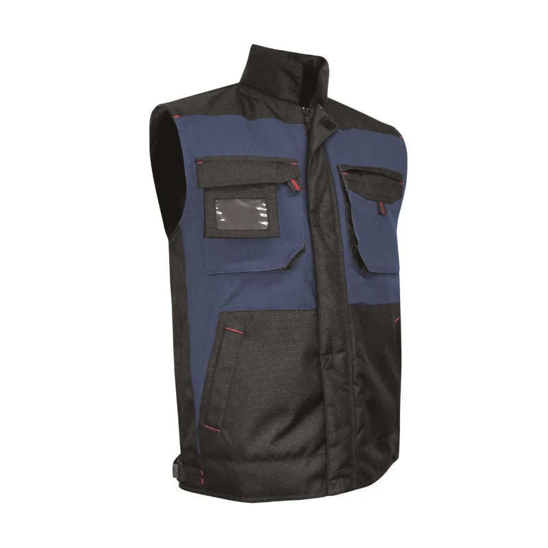 Bodywarmer Peintre Sans Manches Renforcé Mèche Bleu - LMA