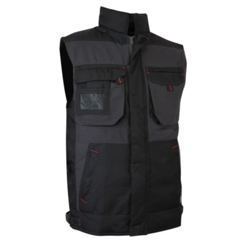 Bodywarmer Peintre Sans Manches Renforcé Mèche Bleu - LMA - Image 3