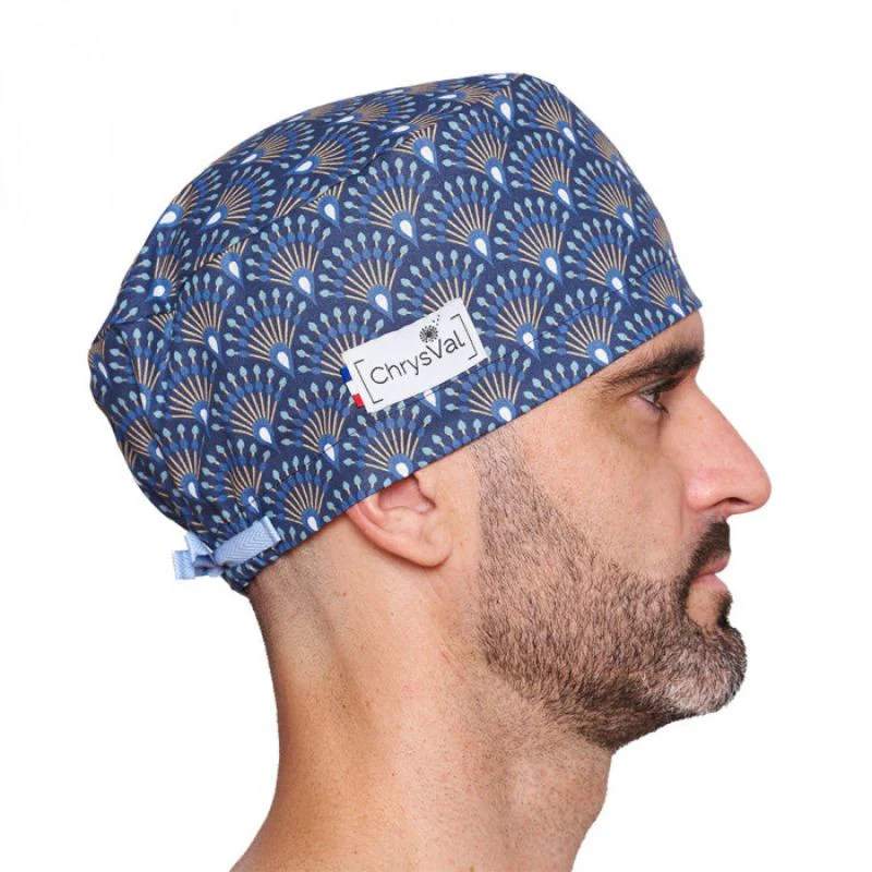 Calot Médical Unisexe Couvrant 100% Coton à Motifs - CHRYSVAL - Image 23