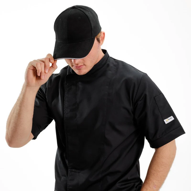 Casquette Homme Orlando Noir Liseré Blanc - KARIBAN - Image 3