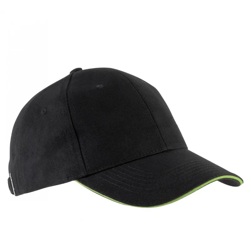 Casquette Homme Orlando Noir Liseré Jaune - KARIBAN - Image 10