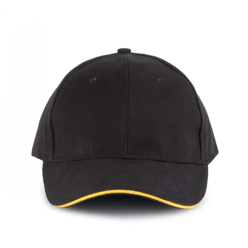 Casquette Homme Orlando Noir Liseré Orange - KARIBAN - Image 9