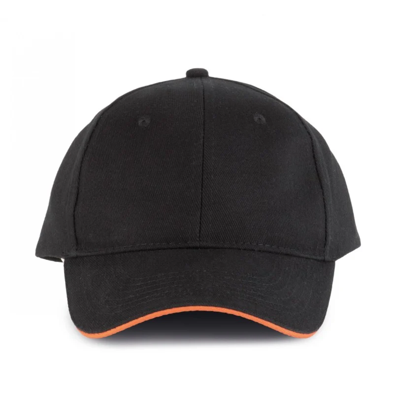 Casquette Homme Orlando Noir Liseré Rouge - KARIBAN - Image 5
