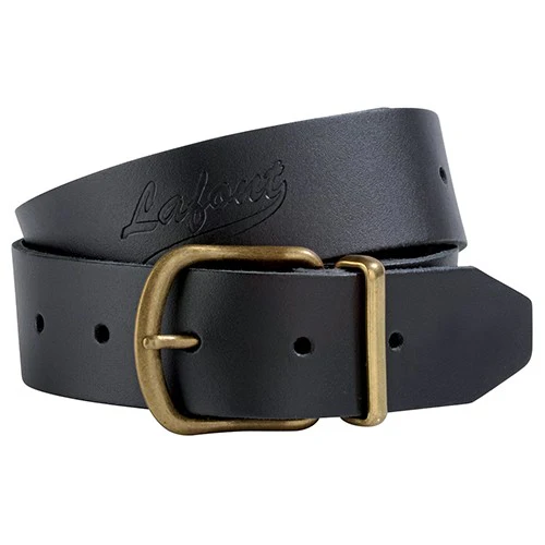 Ceinture Yuma Unisexe en Cuir Noir - LAFONT SERVICE