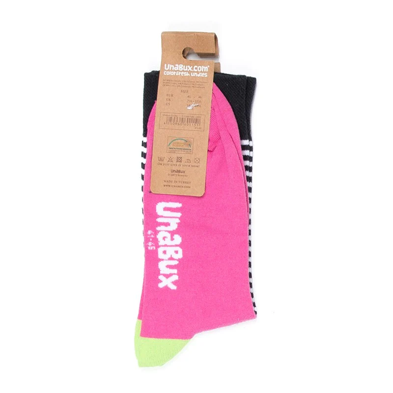 Chaussettes Noir et Rose - After Dark Unabux - Image 3