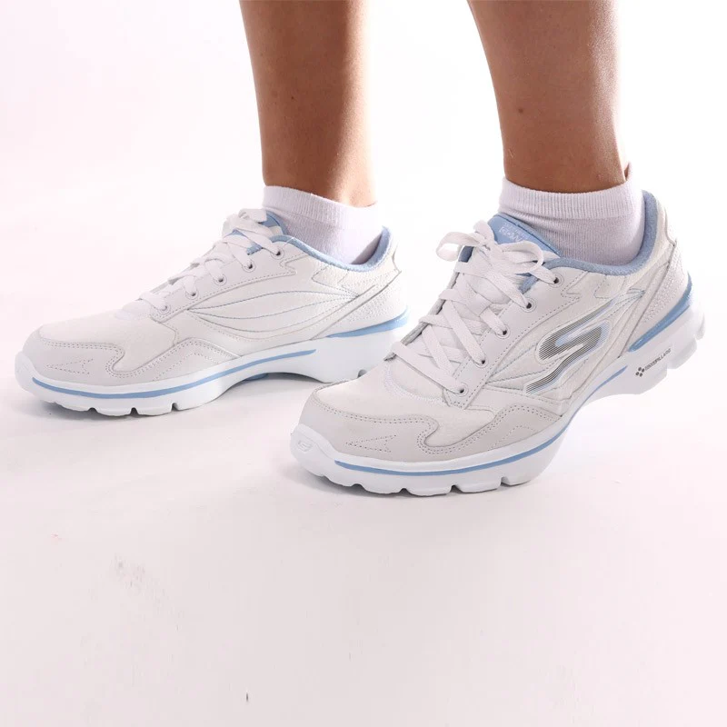 Chaussures de Travail Femme GoWalk Blanc et Bleu - SKECHERS - Image 3