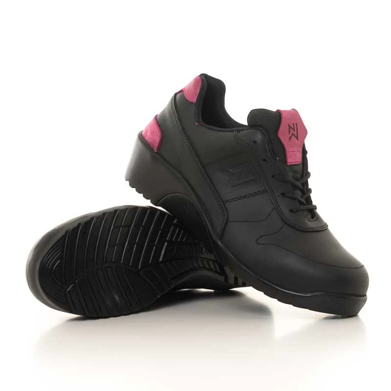 Chaussure de Sécurité Femme Compensée Jenny Noir/Rose - NORDWAYS - Image 2